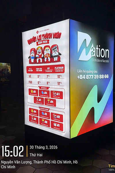 màn hình lotte Gò Vấp